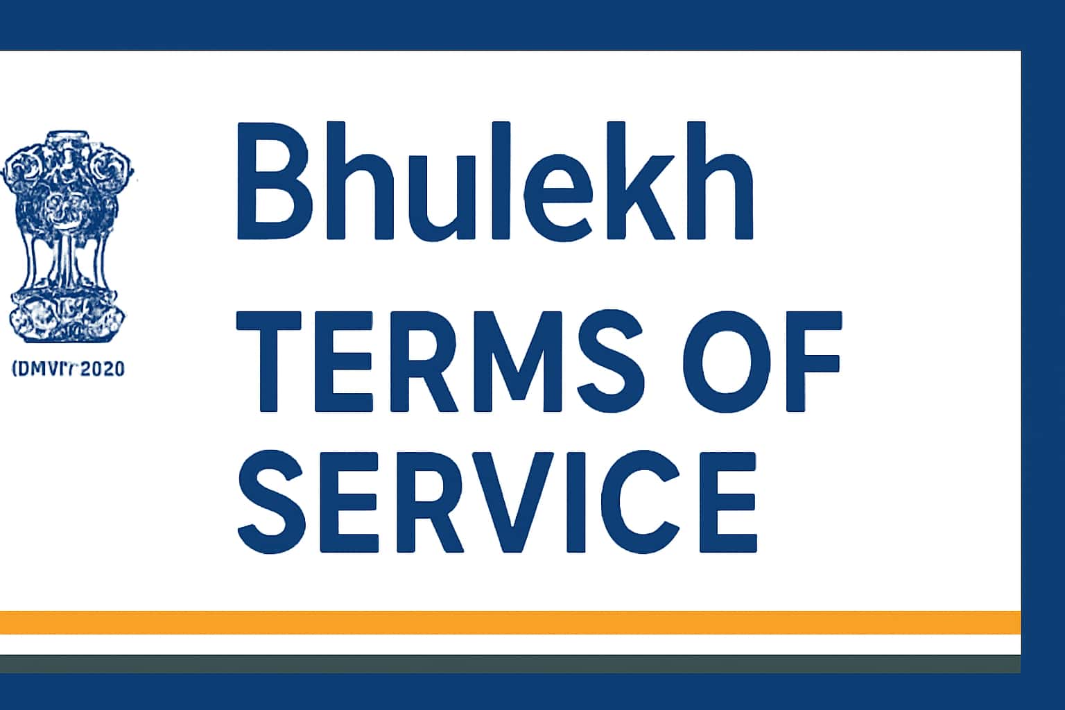 Terms of Service for Bhulekh